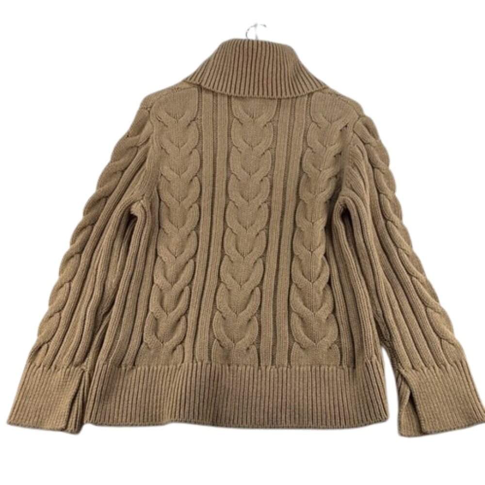 Banana Republic Chunky Knit Sweater Tan Size L - Picture 2 of 7